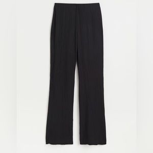 H&M Women’s Dressy Wide-Leg Pants – Black, Small